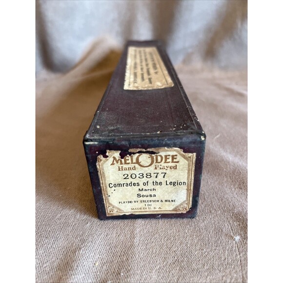 Lot of 5 MELODEE Song Rolls of Vintage Player Piano Roll in Box - Picture 5 of 12